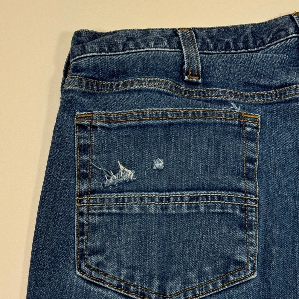 Carhartt Rugged Flex Straight Fit Jeans Mens 36x30 Blue Workwear Distressed